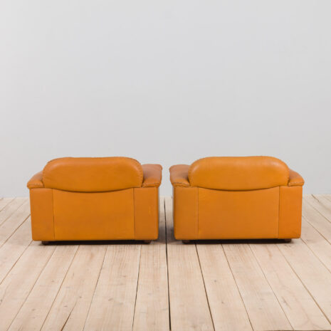21249 Para foteli wypoczynkowych De Sede DS 101 - 6 szt. Pair of De Sede DS lounge chairs scaled