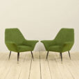 pair of green Italian armchairs Gigi Radice scaled