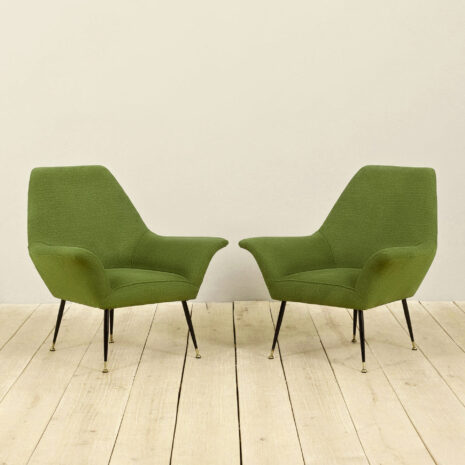 21252 para zielonych włoskich foteli Gigi Radice-2-2 pair of green Italian armchairs Gigi Radice scaled