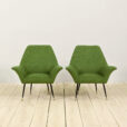 pair of green Italian armchairs Gigi Radice scaled