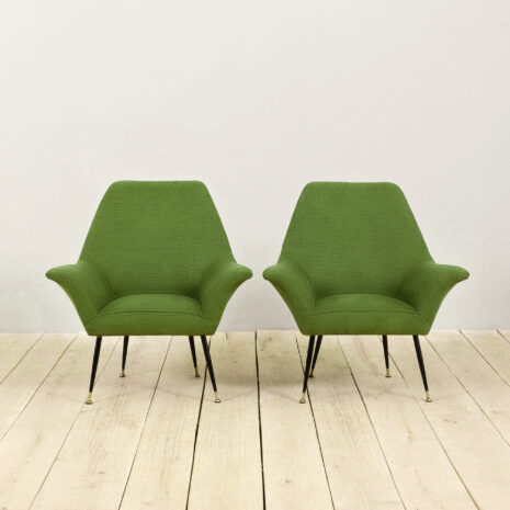 21252 para zielonych włoskich foteli Gigi Radice-3-3 pair of green Italian armchairs Gigi Radice scaled