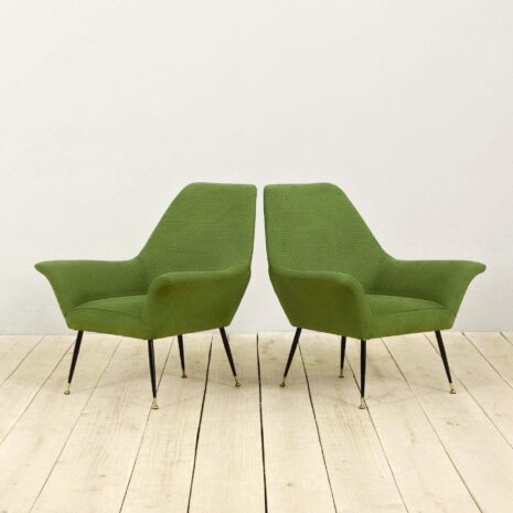 21252 para zielonych włoskich foteli Gigi Radice-4-4 pair of green Italian armchairs Gigi Radice scaled