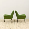 pair of green Italian armchairs Gigi Radice scaled