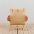 Pernilla lounge chair in new cotton upholstery Bruno Mathsson scaled