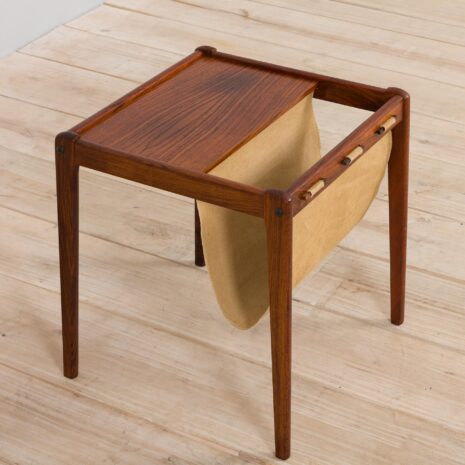 Danish rosewood side table with magazine holder by Furbo s  scaled