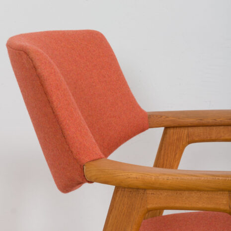 21201 Danish vintage mid century oak side chair reupholstered-10 Danish vintage mid century oak side chair reupholstered scaled