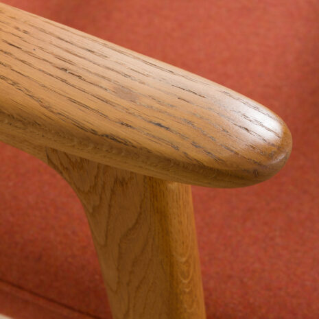 21201 Danish vintage mid century oak side chair reupholstered-16 Danish vintage mid century oak side chair reupholstered scaled