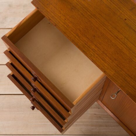 21264 Itailan mid century free standing teak wall unit with brass details, 1960s-14 Itailan mid century free standing teak wall unit with brass details s scaled