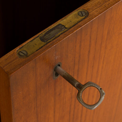 21264 Itailan mid century free standing teak wall unit with brass details, 1960s-9 Itailan mid century free standing teak wall unit with brass details s scaled