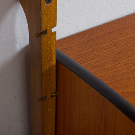 21269 Two bay Teak Ergo Modular Wall Unit with 4 Shelves _ 4 Cabinets by John Texmon for Blindheim Møbelfabrikk, 1960s-13 Two bay Teak Ergo Modular Wall Unit with Shelves Cabinets by John Texmon for Blindheim Mobelfabrikk s scaled