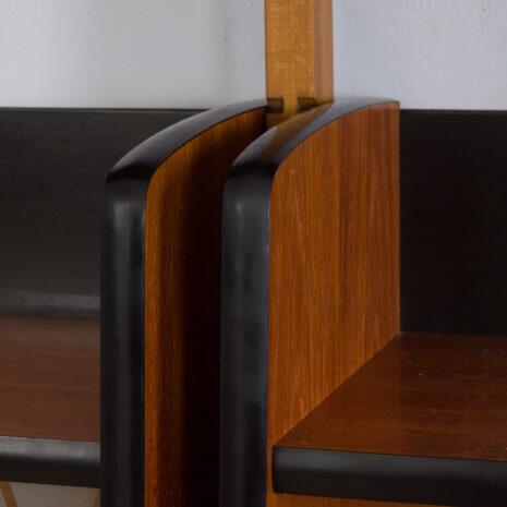 21269 Two bay Teak Ergo Modular Wall Unit with 4 Shelves _ 4 Cabinets by John Texmon for Blindheim Møbelfabrikk, 1960s-16 Two bay Teak Ergo Modular Wall Unit with Shelves Cabinets by John Texmon for Blindheim Mobelfabrikk s scaled