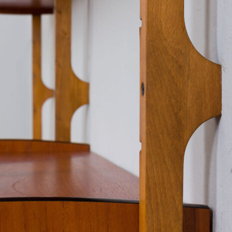21269 Two bay Teak Ergo Modular Wall Unit with 4 Shelves _ 4 Cabinets by John Texmon for Blindheim Møbelfabrikk, 1960s-18 Two bay Teak Ergo Modular Wall Unit with Shelves Cabinets by John Texmon for Blindheim Mobelfabrikk s scaled