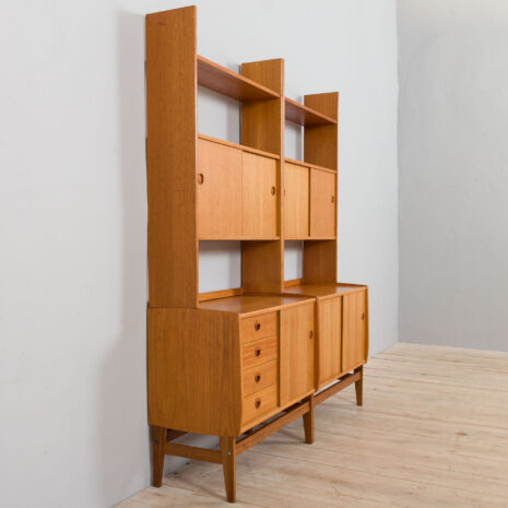 21270 Two free standing Scandinavian teak bookcase cabinets, Norway, 1960s-11 Two free standing Scandinavian teak bookcase cabinets Norway s scaled