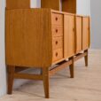 Two free standing Scandinavian teak bookcase cabinets Norway s scaled