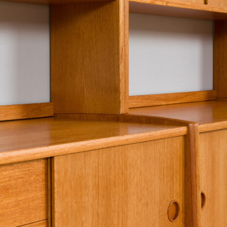 21270 Two free standing Scandinavian teak bookcase cabinets, Norway, 1960s-19 Two free standing Scandinavian teak bookcase cabinets Norway s scaled