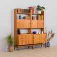 Two free standing Scandinavian teak bookcase cabinets Norway s scaled