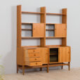 Two free standing Scandinavian teak bookcase cabinets Norway s scaled