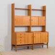 Two free standing Scandinavian teak bookcase cabinets Norway s scaled