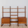 Free standing Cadovius Royal System Shelving Unit in teak by P