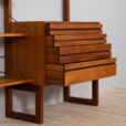 Free standing Cadovius Royal System Shelving Unit in teak by P