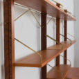 Free standing Cadovius Royal System Shelving Unit in teak by P