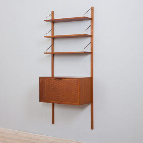 21274 Poul Cadovius wall unit with secretaire and 3 shelves -8 Poul Cadovius wall unit with secretaire and shelves scaled