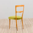 Set of  Italian mid century dining chairs in new green velvet s  scaled