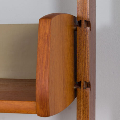 21281 Scandinavian teak Ergo wall unit with 3 shelves and one chest of drawers, Norway 1960s-11 Scandinavian teak Ergo wall unit with shelves and one chest of drawers Norway s scaled