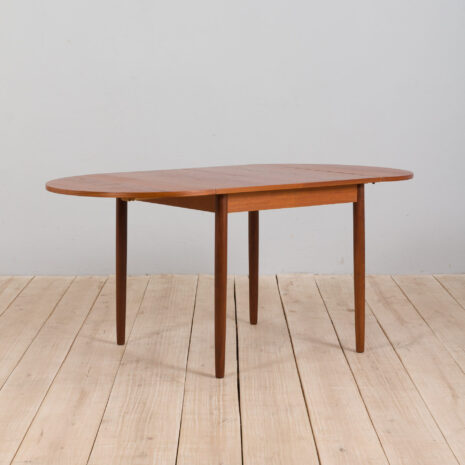 21310 Duński rozkładany stół z drewna tekowego z 2 dodatkowymi skrzydłami, 60s-3 Danish drop leaf extension table in teak with additional leaves s scaled
