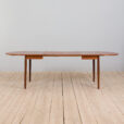 Danish drop leaf extension table in teak with  additional leaves s  scaled