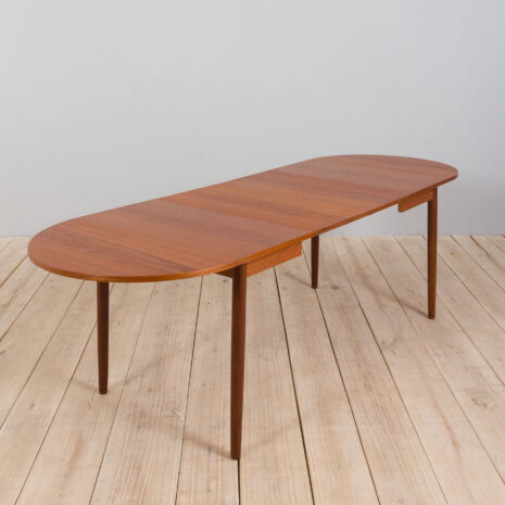 21310 Duński rozkładany stół z drewna tekowego z 2 dodatkowymi skrzydłami, 60s-6 Danish drop leaf extension table in teak with additional leaves s scaled