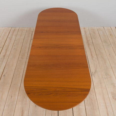 21310 Duński rozkładany stół z drewna tekowego z 2 dodatkowymi skrzydłami, 60s-7 Danish drop leaf extension table in teak with additional leaves s scaled