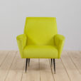 mid century modern Light lemon green Italian armchair s  scaled
