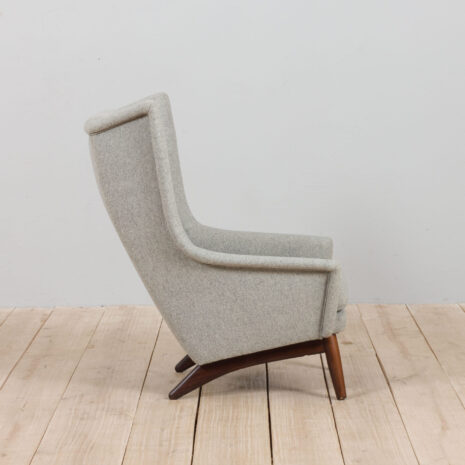 21071 Vintage Danish Model 4410 Armchair by Folke Ohlsson for Fritz Hansen, 1950s-4 Vintage Danish Model Armchair by Folke Ohlsson for Fritz Hansen s scaled