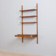 Poul Cadovius teak wall unit with a desk and shelves Denmark s scaled