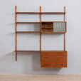 Teak Wall Unit by Preben Sorensen With Desk Chest Of Drawers Glass Cabinet and  shelves Denmark s