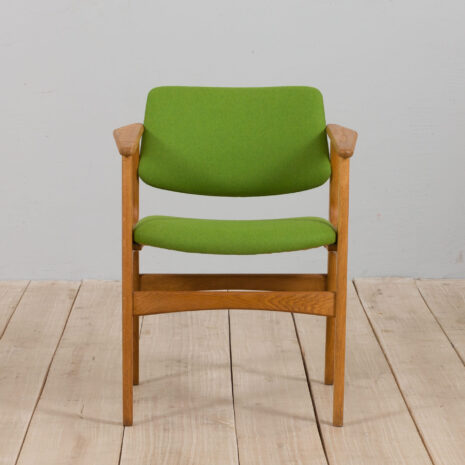 21203 Vintage Danish oak chair Attr. to Erik Kirkegaard, Denmark 1960s.-2 Vintage Danish oak chair Attr