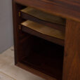 Three bay Cadovius modular Danish wall unit in rosewood with cabinets exposition shelf and shelves s scaled
