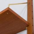 Mid century wall unit set of hanging teak shelves in Cadovius Sorensen style Denmark s scaled