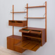 Cadovius  bay teak wall unit with secretary cabinet  scaled