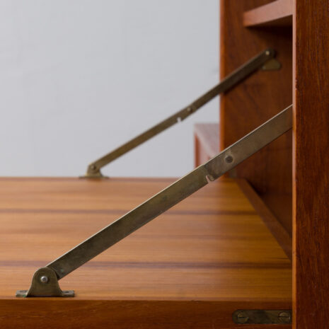 21297 Cadovius 2 bay teak wall unit with secretary cabinet-11 Cadovius bay teak wall unit with secretary cabinet scaled