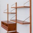Cadovius  bay teak wall unit with secretary cabinet  scaled