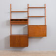Cadovius  bay teak wall unit with secretary cabinet  scaled