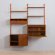 Cadovius  bay teak wall unit with secretary cabinet  scaled