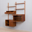 Cadovius  bay teak wall unit with secretary cabinet  scaled