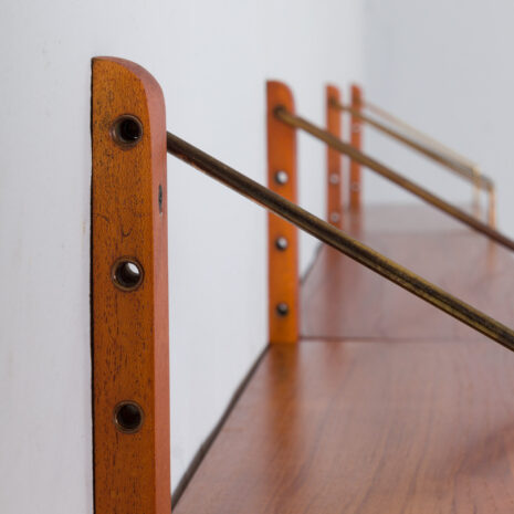 21298 Poul Cadovius Teak dresser Wall Unit With a chest of drawers And 7 Shelves, Denmark 1960s-12 Poul Cadovius Teak dresser Wall Unit With a chest of drawers And Shelves Denmark s scaled