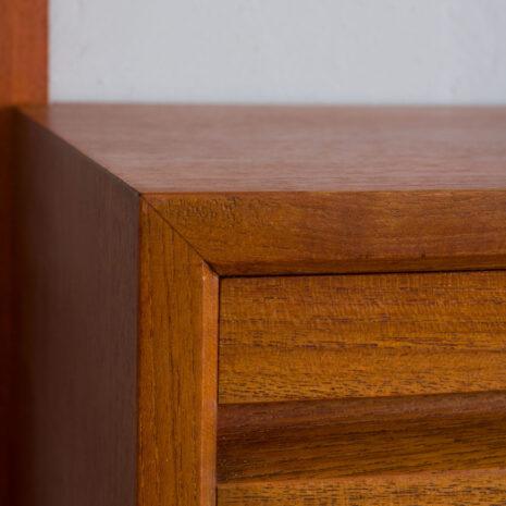 21298 Poul Cadovius Teak dresser Wall Unit With a chest of drawers And 7 Shelves, Denmark 1960s-15 Poul Cadovius Teak dresser Wall Unit With a chest of drawers And Shelves Denmark s scaled