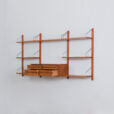 Poul Cadovius Teak dresser Wall Unit With a chest of drawers And Shelves Denmark s scaled