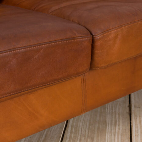 21307 Danish two seater vintage cognac leather sofa in the style of Jørgen Gammelgaard-13 Danish two seater vintage cognac leather sofa in the style of Jorgen Gammelgaard scaled