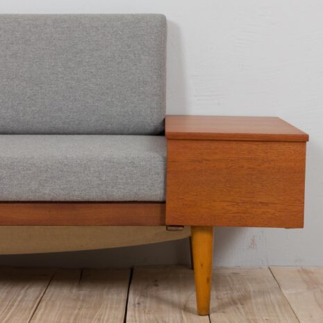 21319 Teak Daybed Svanette With Side Table By Ingmar Relling For Swane Ekornes, 1960s-10 Teak Daybed Svanette With Side Table By Ingmar Relling For Swane Ekornes s scaled